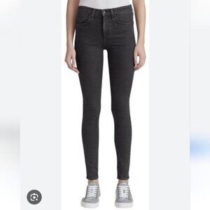 RAG & BONE | 10"  inch skinny jeans in black bruin sz 26